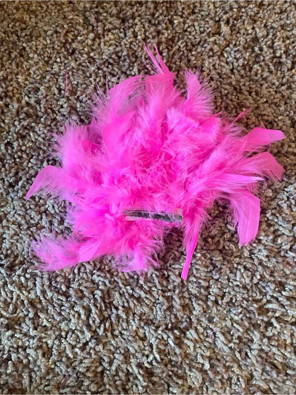 Weissman Hot Pink Sequin Feather Dance Costume